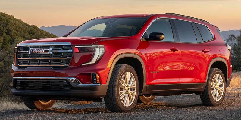 2026 GMC Acadia in red