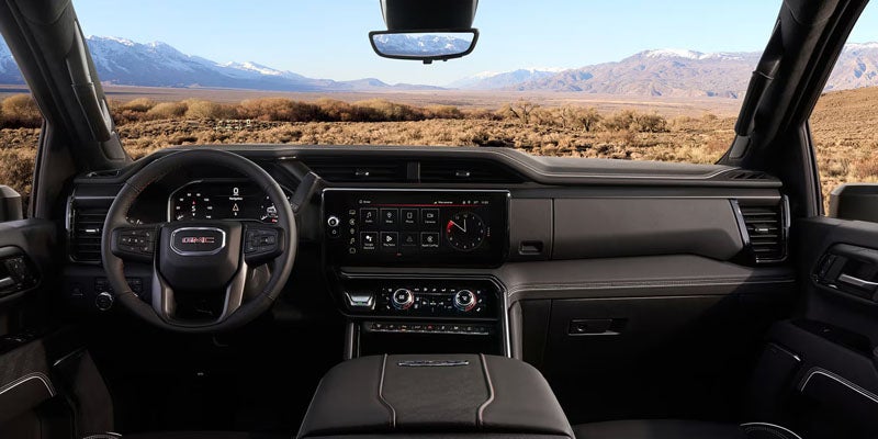 Driver view in 2026 GMC Sierra 2500HD